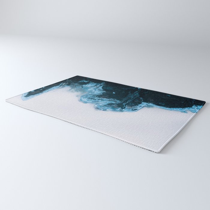 Abstract Lake in Iceland Rug Gallery Image 3