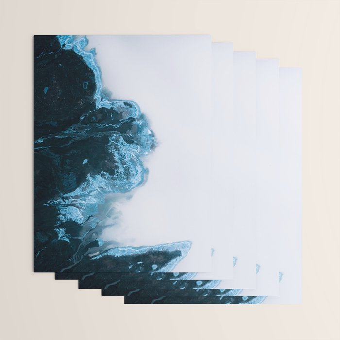 Abstract Lake in Iceland Wrapping Paper Gallery Image 3