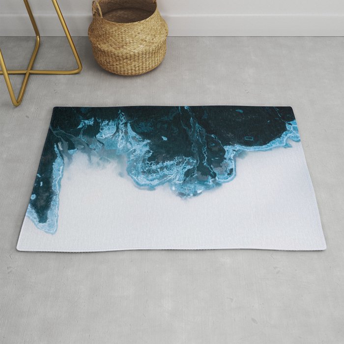 Abstract Lake in Iceland Rug Gallery Image 1