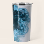 Abstract Lake in Iceland Travel Mug Gallery Image 1