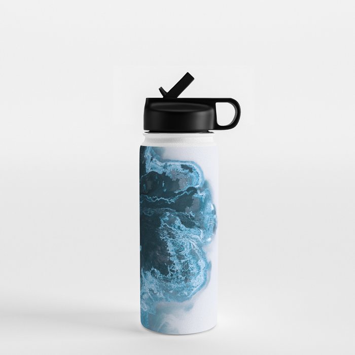 Abstract Lake in Iceland Water Bottle Gallery Image 1
