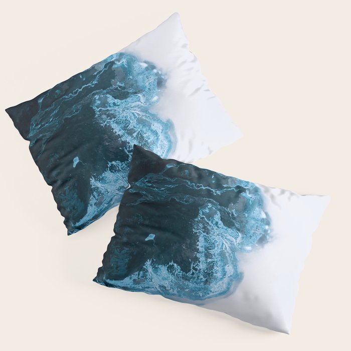 Abstract Lake in Iceland Pillow Sham Gallery Image 1
