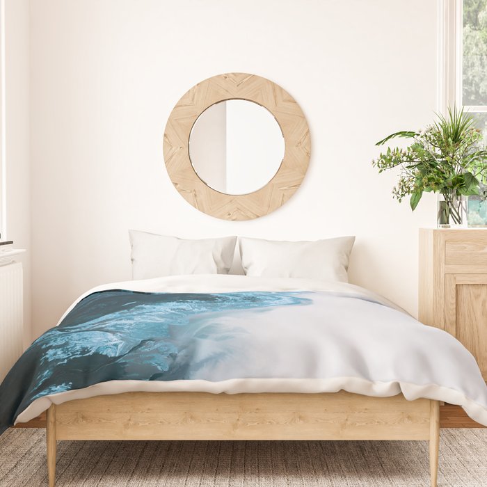 Abstract Lake in Iceland Duvet Cover Gallery Image 3