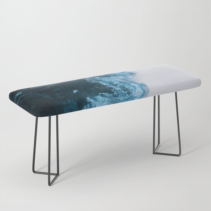 Abstract Lake in Iceland Bench Gallery Image 1