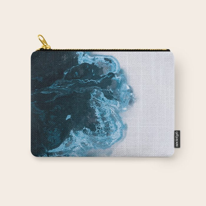 Abstract Lake in Iceland Carry All Pouch Gallery Image 1