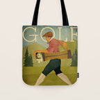 Vintage Golf Tote Bag Gallery Image 1