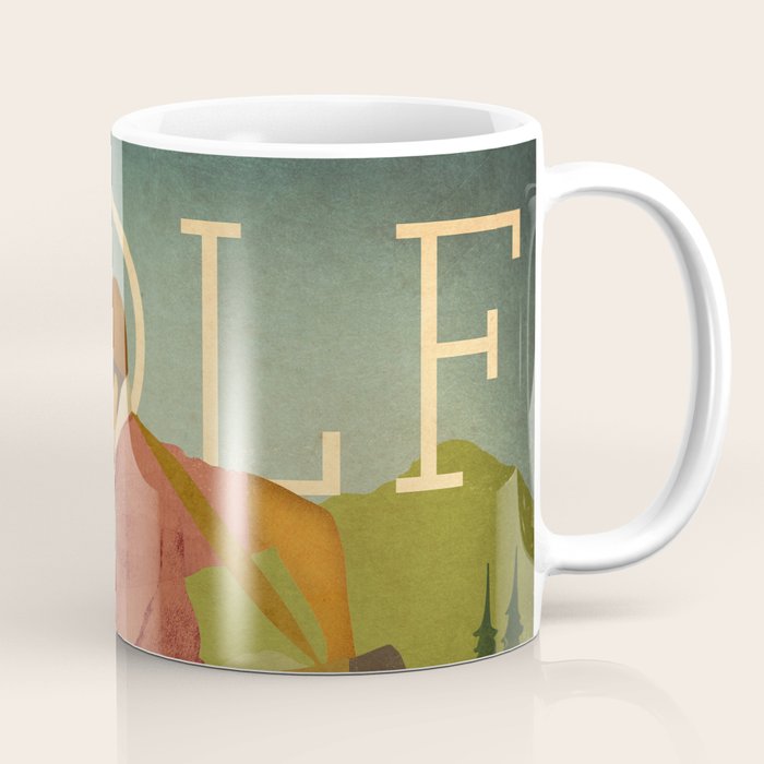 Vintage Golf Coffee Mug Gallery Image 1