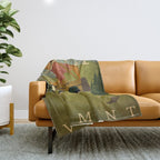 Vintage Golf Throw Blanket Gallery Image 1