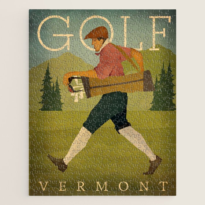 Vintage Golf Jigsaw Puzzle Gallery Image 1