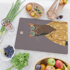 Cool Cat in Summer Shirt Cutting Board Gallery Image 2