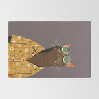 Cool Cat in Summer Shirt Rug Gallery Image 2