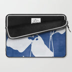 Abstract Minimal Flowers 4/Blue Laptop Sleeve Gallery Image 2