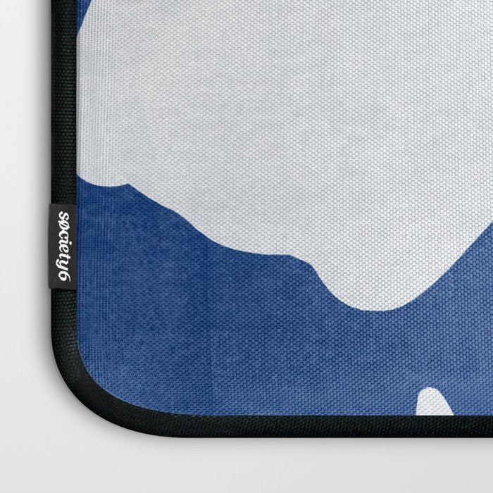 Abstract Minimal Flowers 4/Blue Laptop Sleeve Gallery Image 3