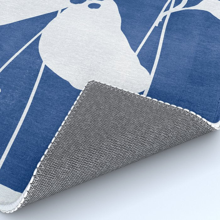 Abstract Minimal Flowers 4/Blue Rug Gallery Image 4