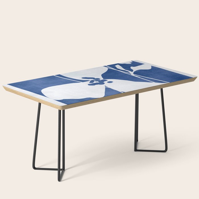 Abstract Minimal Flowers 4/Blue Coffee Table Gallery Image 1