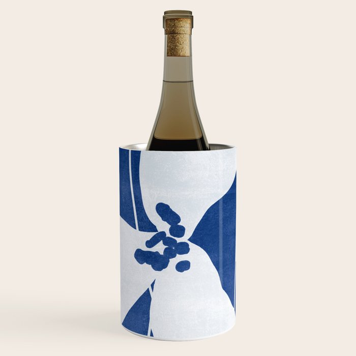 Abstract Minimal Flowers 4/Blue Wine Chiller Gallery Image 1