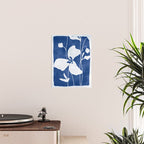 Abstract Minimal Flowers 4/Blue Poster Gallery Image 2