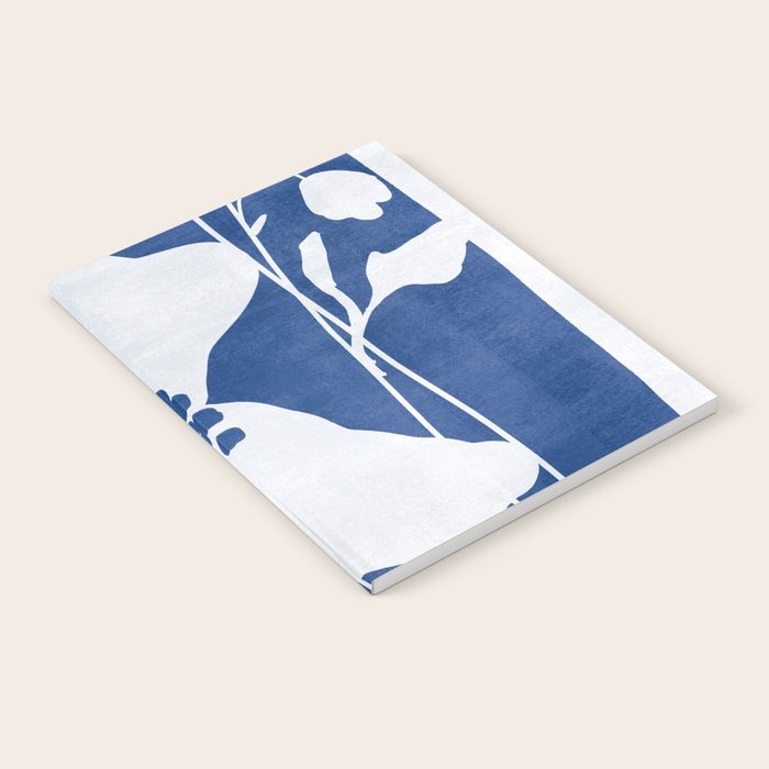 Abstract Minimal Flowers 4/Blue Notebook Gallery Image 1