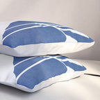 Abstract Minimal Flowers 4/Blue Pillow Sham Gallery Image 3