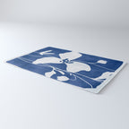Abstract Minimal Flowers 4/Blue Rug Gallery Image 3
