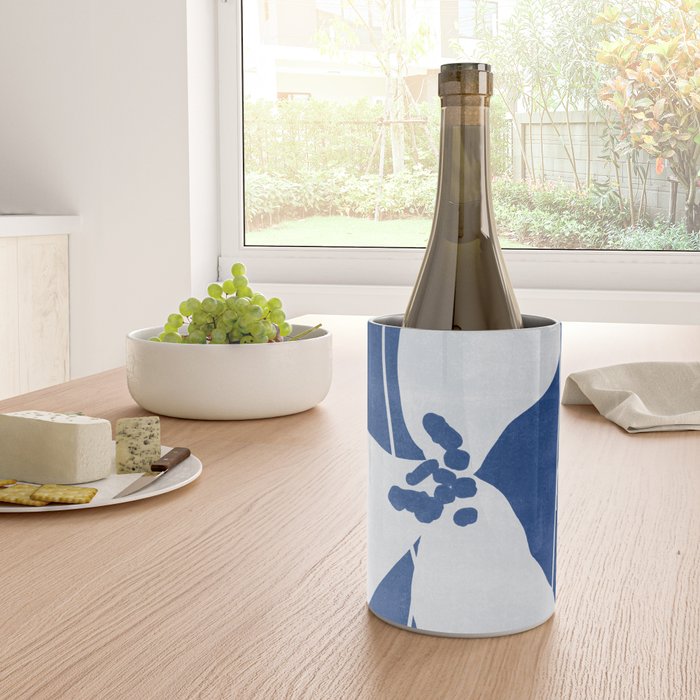 Abstract Minimal Flowers 4/Blue Wine Chiller Gallery Image 4