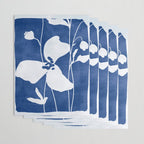 Abstract Minimal Flowers 4/Blue Wrapping Paper Gallery Image 3