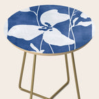 Abstract Minimal Flowers 4/Blue Side Table Gallery Image 2