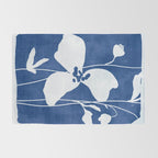 Abstract Minimal Flowers 4/Blue Rug Gallery Image 2