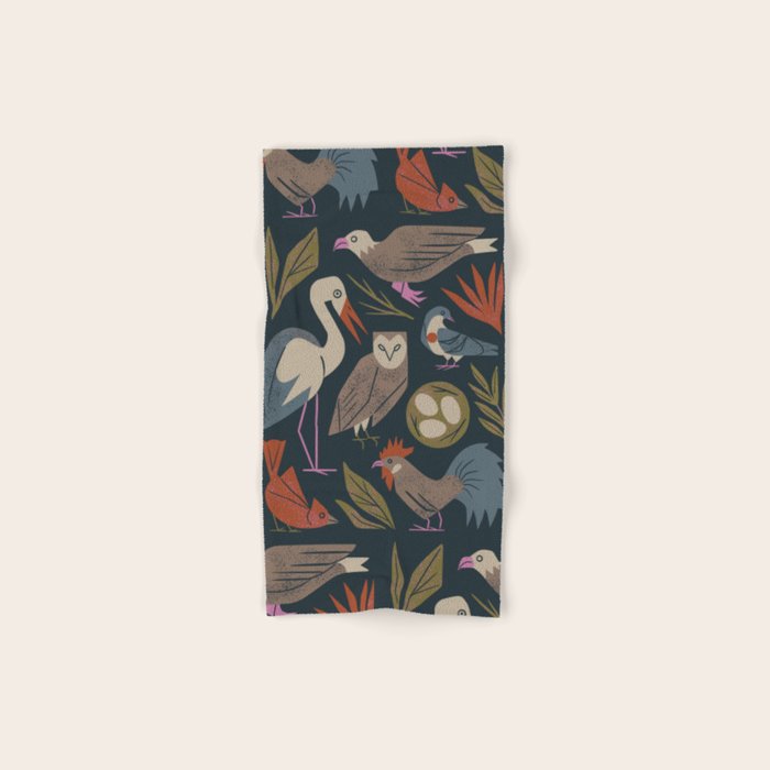 Bird Friends Bath Towel Gallery Image 1