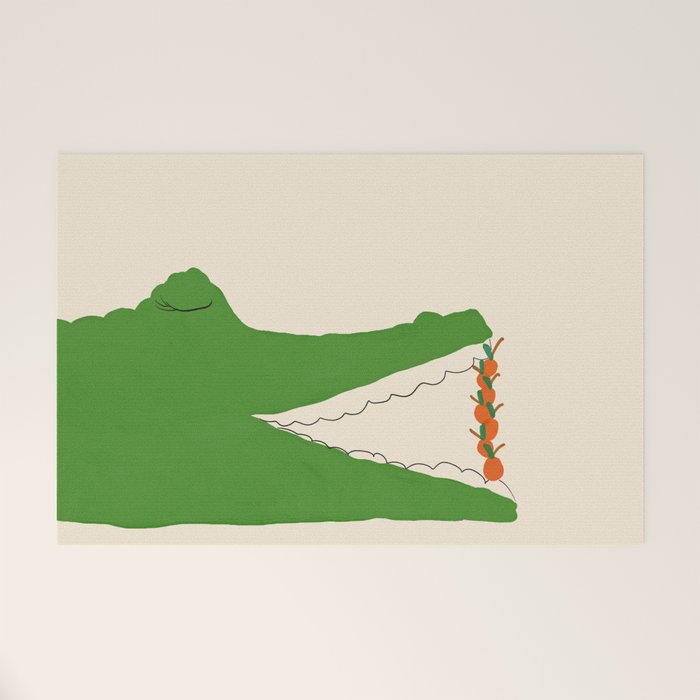 Cherry Crocodile Welcome Mat Gallery Image 1