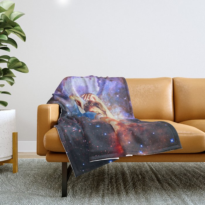 In your galactic dreams Throw Blanket Gallery Image 1