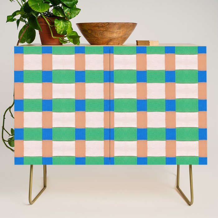 Paper Weaving Pattern #3 Credenza Gallery Image 1