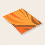Maldives Leaves Modern Abstract Pattern in 70s Brown and Orange Notebook Gallery Image 3