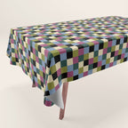 Bold Colorful Checks Pattern - Small I Tablecloth Gallery Image 1