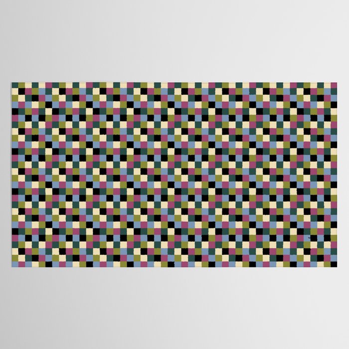 Bold Colorful Checks Pattern - Small I Tablecloth Gallery Image 2