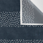 angrand stipple stripes - navy blue Wall Tapestry Gallery Image 3
