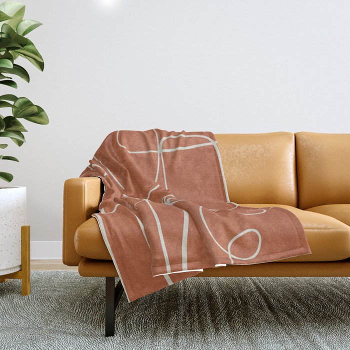 Lines in Space 2 Throw Blanket Gallery Image 1