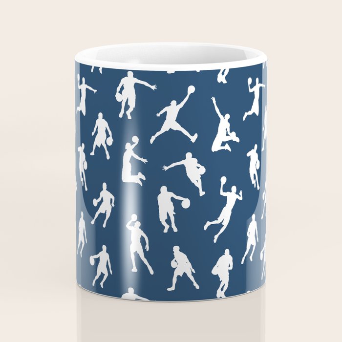 Basketball Players // Navy Coffee Mug Gallery Image 4