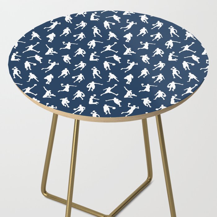 Basketball Players // Navy Side Table Gallery Image 2