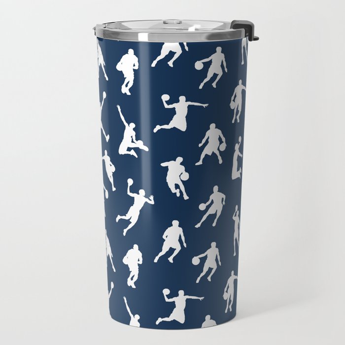 Basketball Players // Navy Travel Mug Gallery Image 2