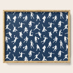 Basketball Players // Navy Serving Tray Gallery Image 1