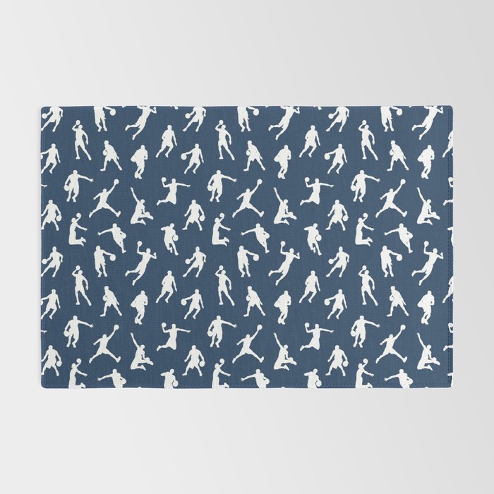 Basketball Players // Navy Rug Gallery Image 2