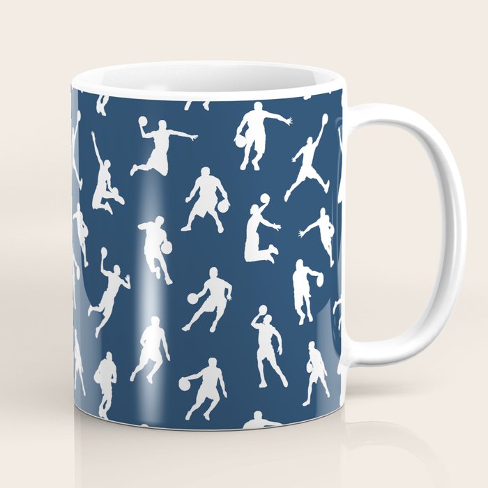 Basketball Players // Navy Coffee Mug Gallery Image 1