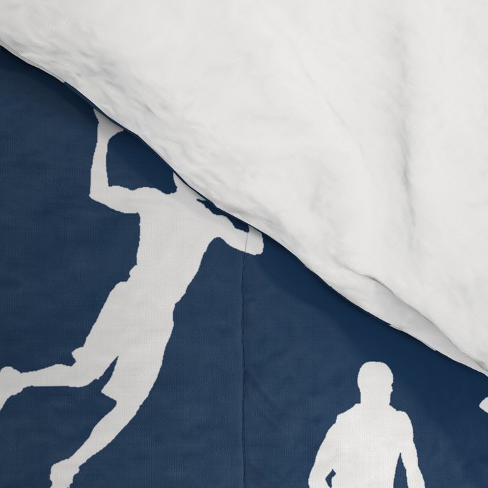 Basketball Players // Navy Comforter Gallery Image 4