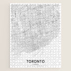 Toronto Map, Art Print By LandSartprints Jigsaw Puzzle Gallery Image 1