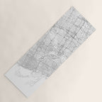 Toronto Map, Art Print By LandSartprints Yoga Mat Gallery Image 1