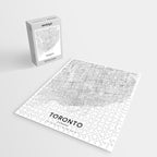 Toronto Map, Art Print By LandSartprints Jigsaw Puzzle Gallery Image 2