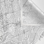 Toronto Map, Art Print By LandSartprints Wall Tapestry Gallery Image 3
