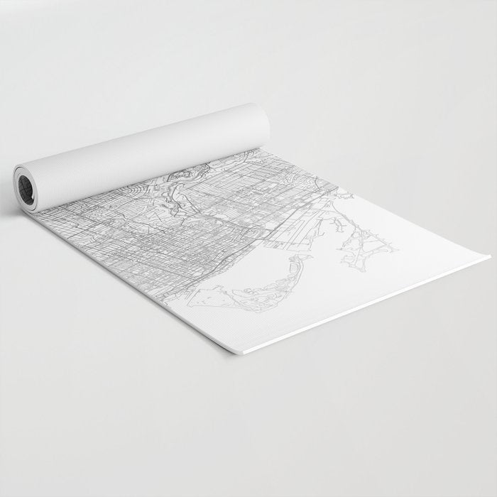 Toronto Map, Art Print By LandSartprints Yoga Mat Gallery Image 2