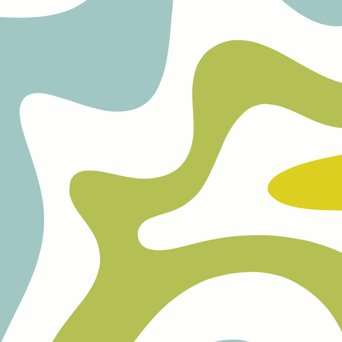 Retro Liquid Swirl Abstract Pattern Square Spring Green Ice Blue White  Coffee Mug Gallery Image 2